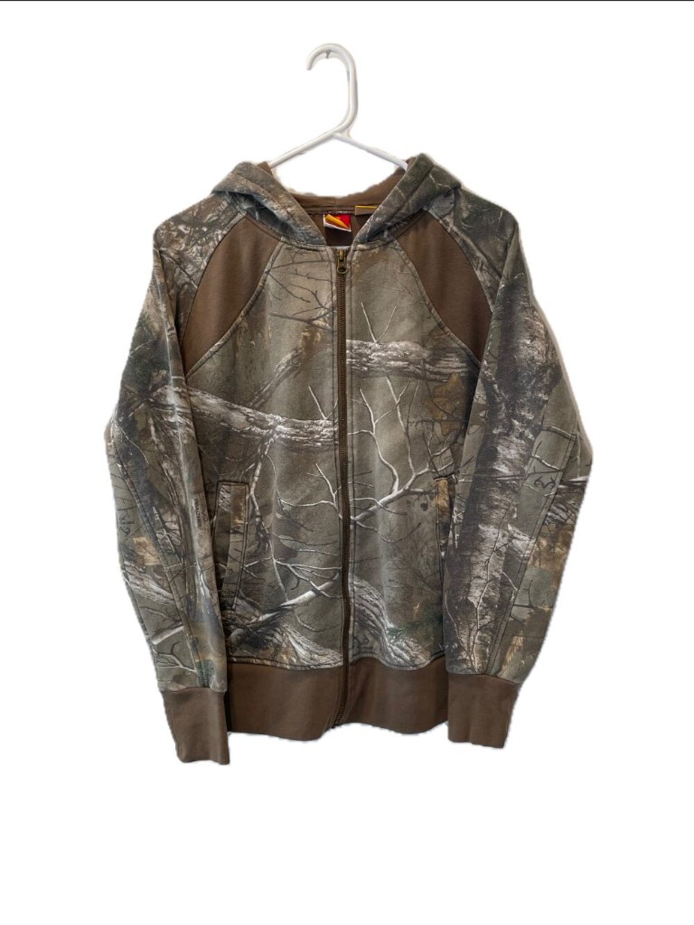 SHE Outdoor Camo Hooded Full Zip Jacket Women's Brown Olive Outdoor Hunting Medi